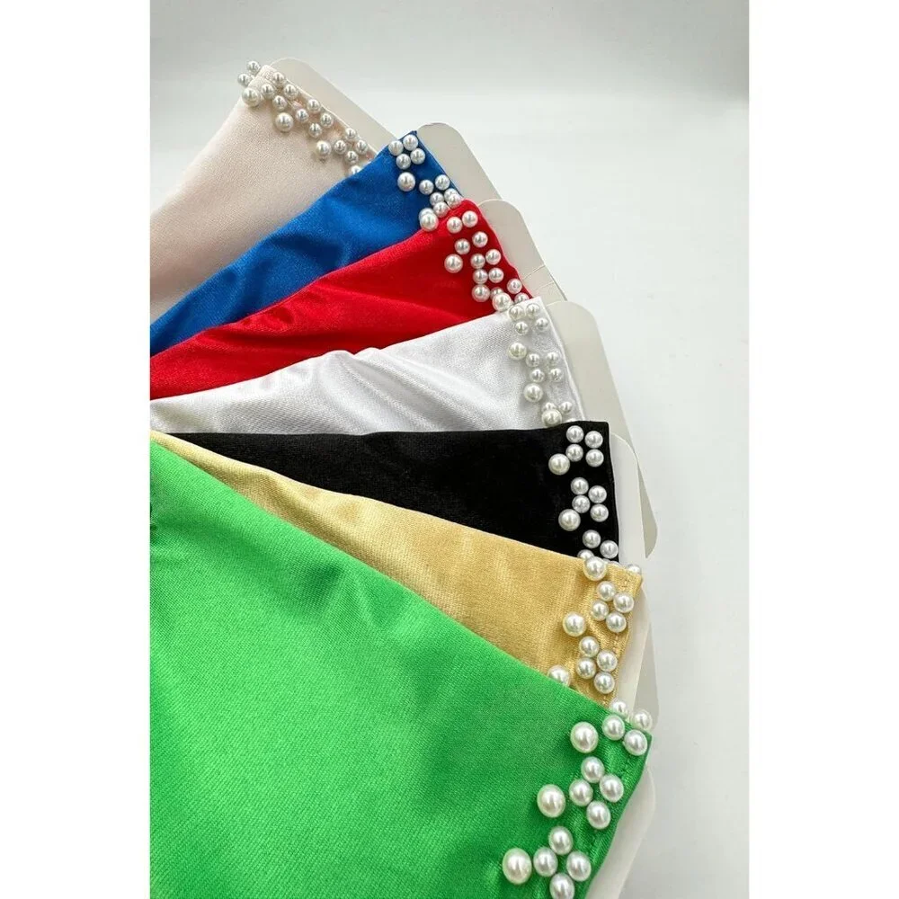 Women's Elegant Red Floral Short Lace Wrist Gloves Bridal Dinner Party Prom